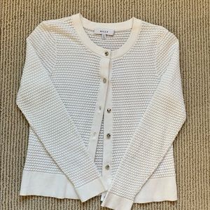 MILLY Cream Cardigan (Size M)